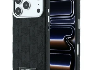 KARL LAGERFELD case for IPHONE 18 Pro Max/17 Pro Max compatible with MagSafe (Mono Resin Logo) black
