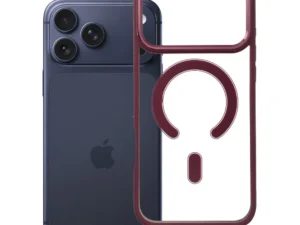 Case for iPhone 18 Pro Max / 17 Pro Max Color Edge Mag Cover compatible with MagSafe dark cherry