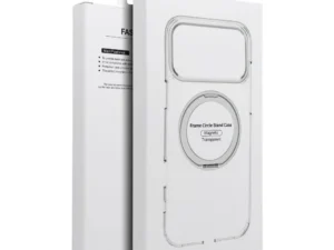 Case for iPhone 18 Pro / 17 Pro Frame Circle Stand compatible with MagSafe transparent