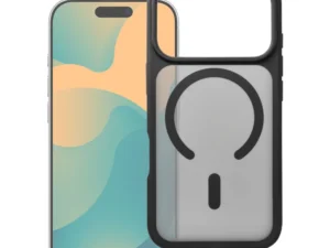 Case for iPhone 12 Mini / 13 Mini Forcell F-Protect Smoke Hybrid Premium Lite compatible with MagSafe black