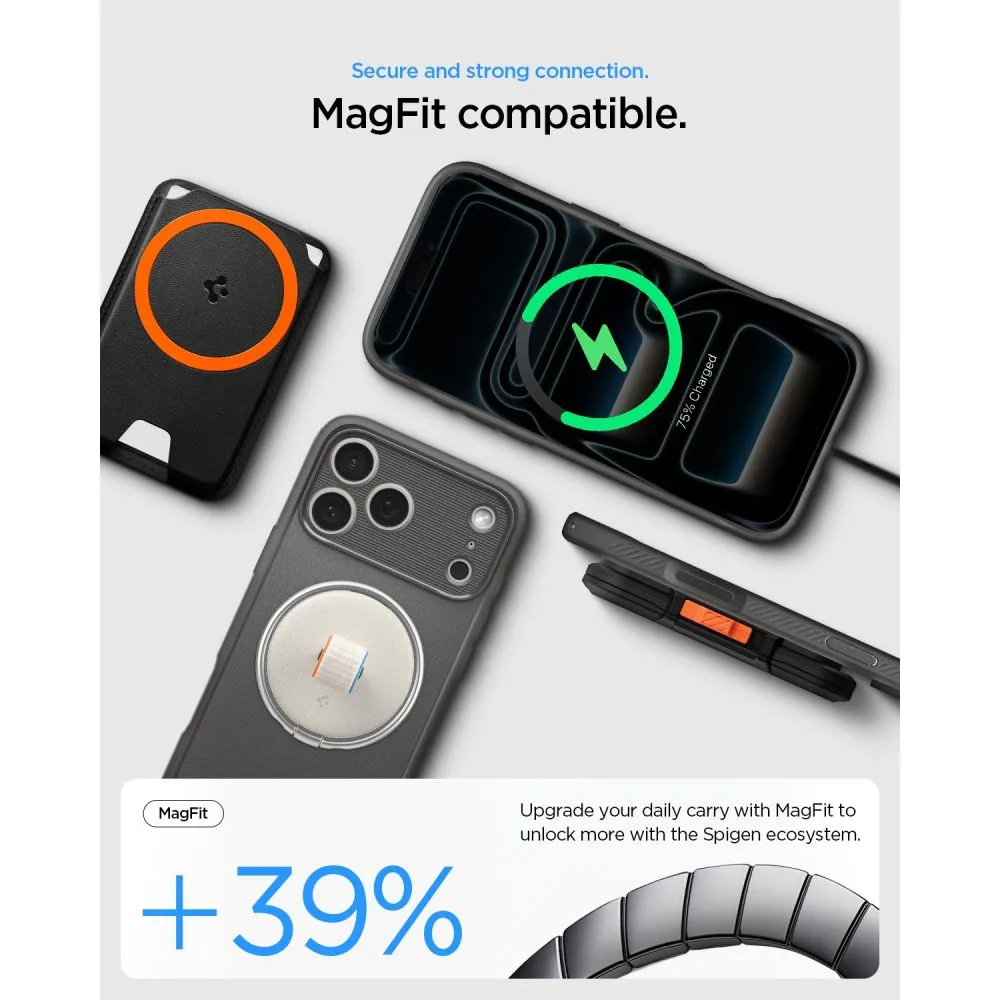 SPIGEN case RUGGED ARMOR compatible with MagSafe for IPHONE 18 Pro Max / 17 Pro Max grey - Image 2