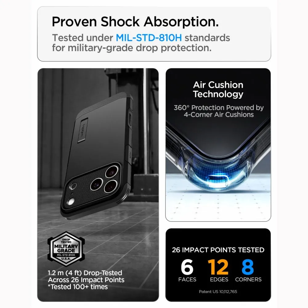 SPIGEN case RUGGED ARMOR compatible with MagSafe for IPHONE 18 Pro Max / 17 Pro Max matte black - Image 9