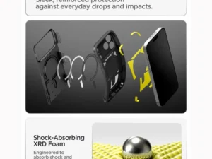 SPIGEN case RUGGED ARMOR compatible with MagSafe for IPHONE 18 Pro Max / 17 Pro Max matte black