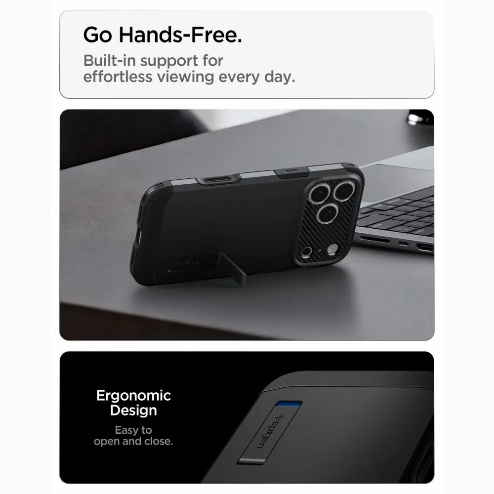 SPIGEN case RUGGED ARMOR compatible with MagSafe for IPHONE 18 Pro Max / 17 Pro Max matte black - Image 14