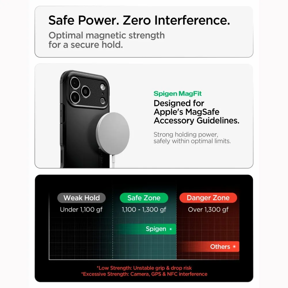 SPIGEN case TOUGH ARMOR T compatible with MagSafe for IPHONE 18 Pro / 17 Pro black - Image 5