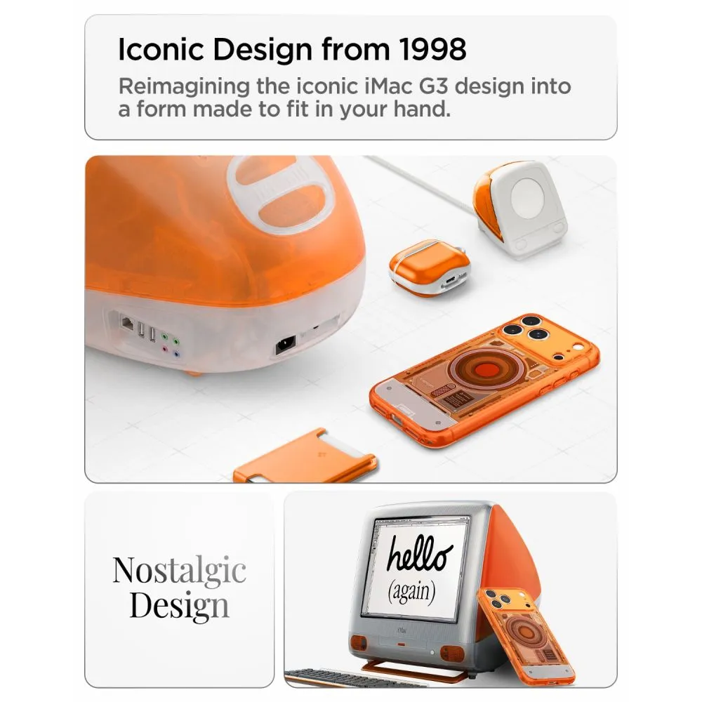 SPIGEN case ULTRA HYBRID compatible with MagSafe for IPHONE 17 Pro/18 Pro c-one tangerine - Image 8