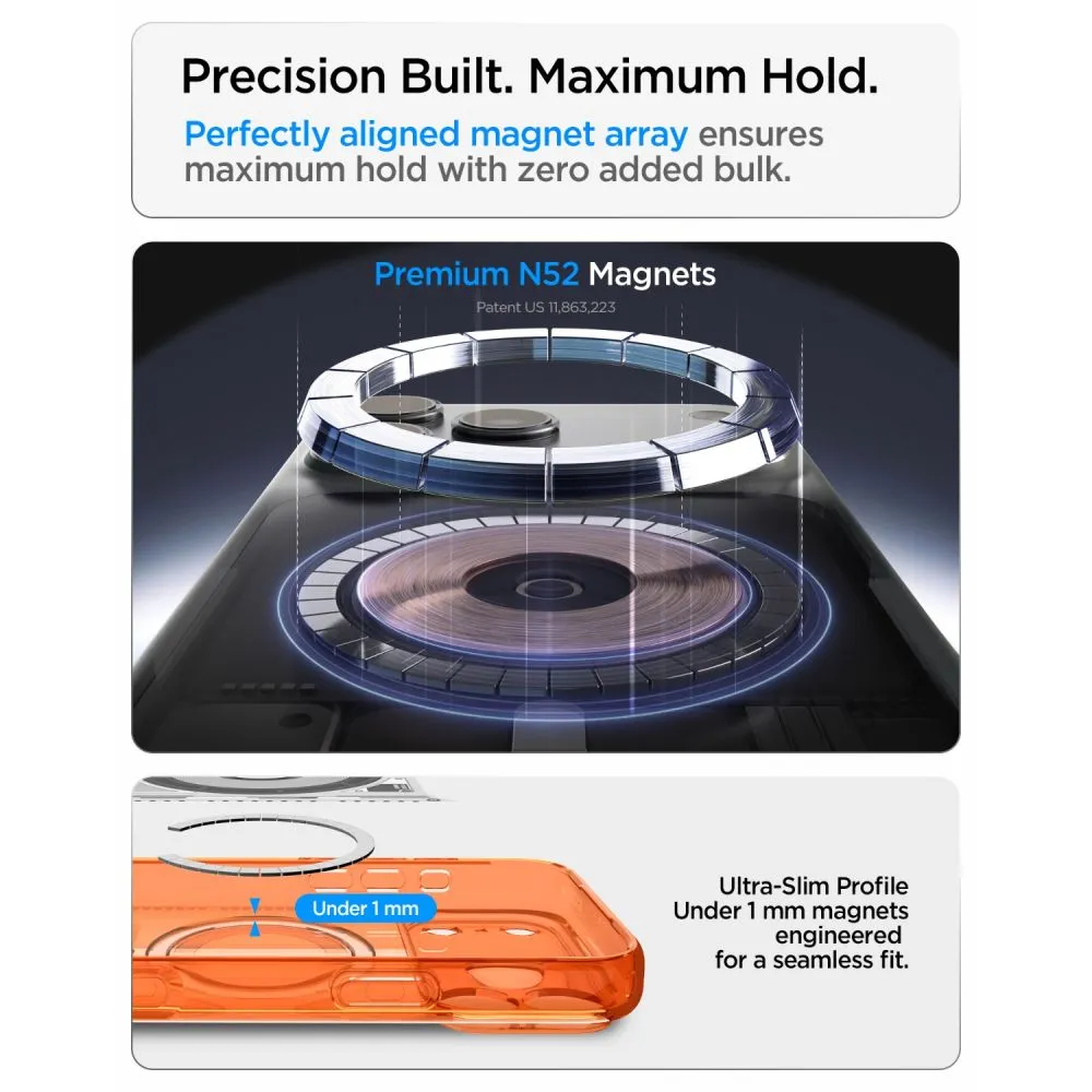 SPIGEN case ULTRA HYBRID compatible with MagSafe for IPHONE 17 Pro/18 Pro c-one tangerine - Image 11