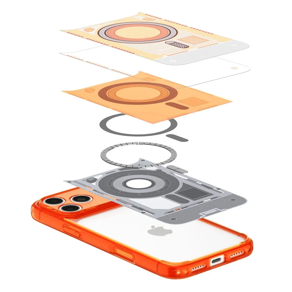 SPIGEN case ULTRA HYBRID compatible with MagSafe for IPHONE 17 Pro/18 Pro c-one tangerine - Image 6