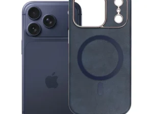 Case for iPhone 18 Pro / 17 Pro Gentleman Mag Cover compatible with MagSafe navy blue