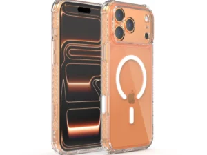X-ONE Dropguard Pro compatible with MagSafe for iPhone 18 Pro Max / 17 Pro Max glitter white