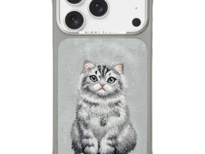 NIMMY case LUCKY FASHION CAT compatible with MagSafe for IPHONE 18 Pro/17 Pro grey