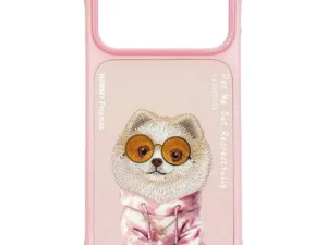NIMMY case GLASSES COOL DOG for IPHONE 18 Pro/17 Pro pink
