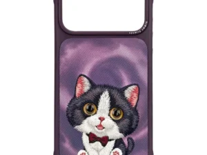 NIMMY case BIG EYED CREAM CAT for IPHONE 18 Pro Max/17 Pro Max purple