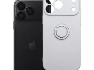 Case for iPhone 18 Pro Max / 17 Pro Max Silicone Ring silver