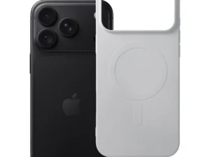 Case for iPhone 18 Pro Max / 17 Pro Max Silicone Mag Cover compatible with MagSafe (big hole) silver