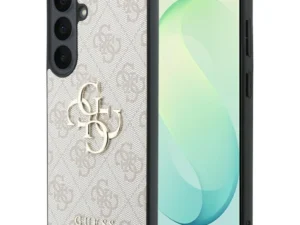 GUESS case for SAMSUNG S26 FE (Leather 4G Metal Logo) pink