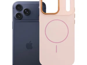 Case for iPhone 18 Pro Max / 17 Pro Max Frame Mag Cover compatible with MagSafe powder pink