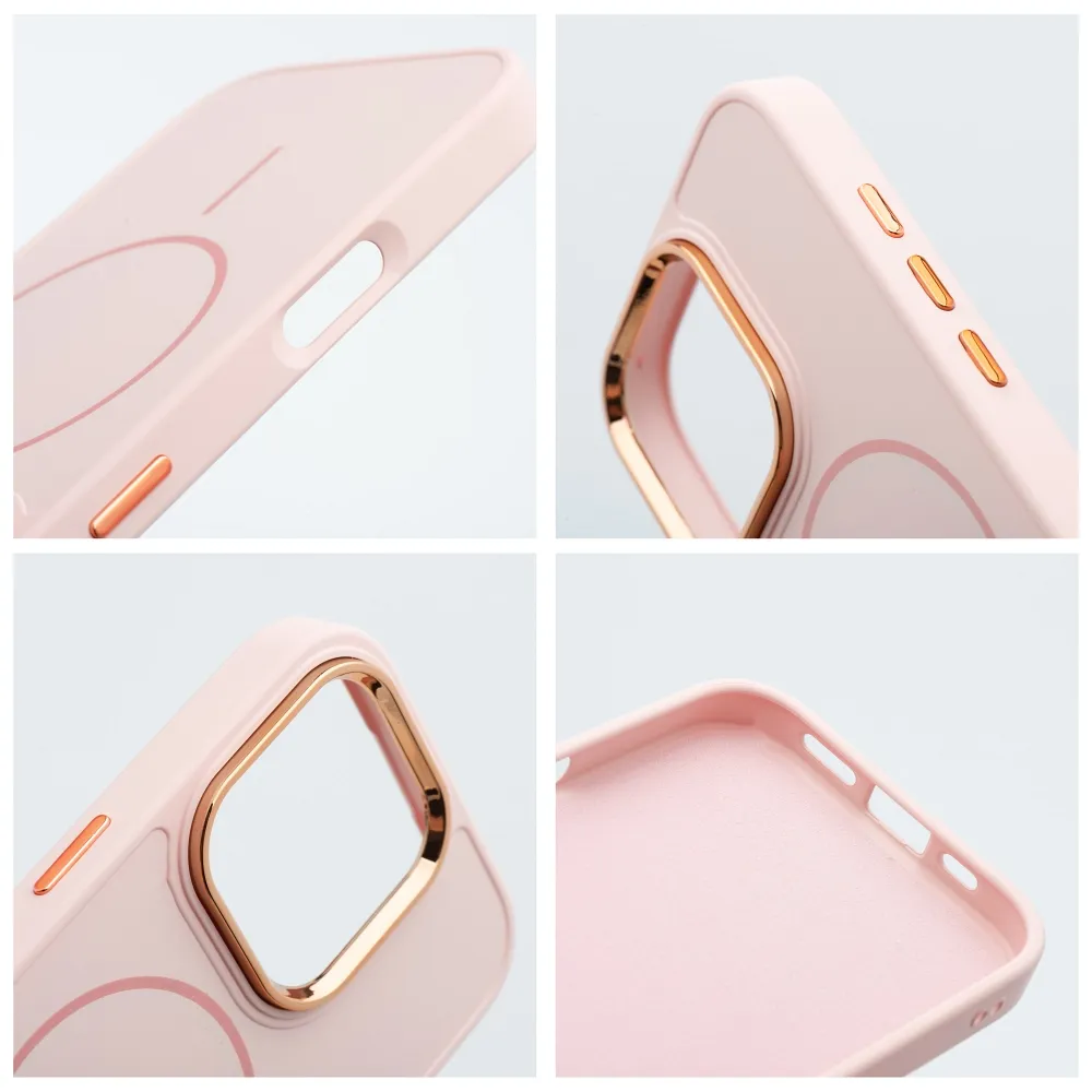 Case for iPhone 18 Pro Max / 17 Pro Max Frame Mag Cover compatible with MagSafe powder pink - Image 4