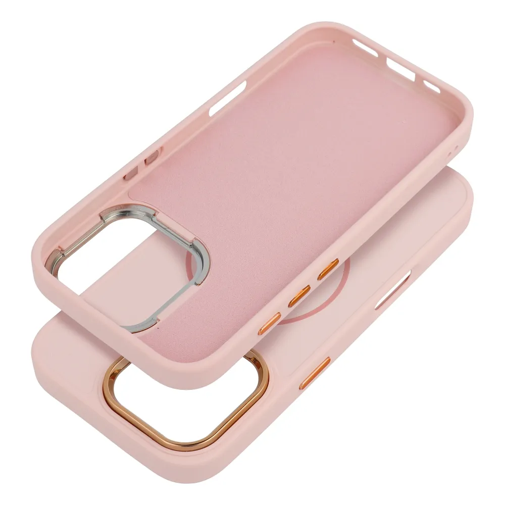 Case for iPhone 18 Pro Max / 17 Pro Max Frame Mag Cover compatible with MagSafe powder pink - Image 2