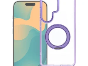Case for Xiaomi Redmi 17 4G / 5G Frame Circle Stand compatible with MagSafe purple