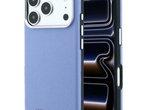 Karl Lagerfeld Grained Elongated Logo Apple iPhone 18 Pro Max / 17 Pro Max tok, MagSafe, kék-ezüst