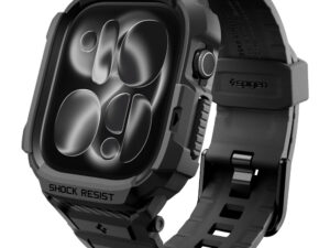Spigen Rugged Armor Pro Apple Watch 12 42mm tok / szíj, fekete