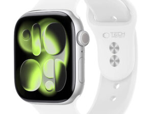 Tech-Protect Silicone Apple Watch 8 / 9 / 10 / 11 / 12 / SE (40/41/42mm) szíj, szilikon, fehér