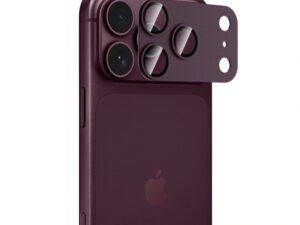 Tech-Protect Glass Camfull Fit+ Apple iPhone 18 Pro Max lencsevédő üvegfólia, kameravédősziget-védő, burgundi