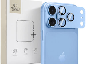 Tech-Protect Glass Camfull Fit+ Apple iPhone 18 Pro Max lencsevédő üvegfólia, kamerasziget-védő, kék