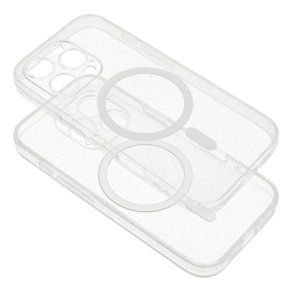 Case for iPhone 18 Pro Max / 17 Pro Max Clear Mag Cover (STR / CAMERA PROTECTION) compatible with MagSafe transparent glitter - Image 3