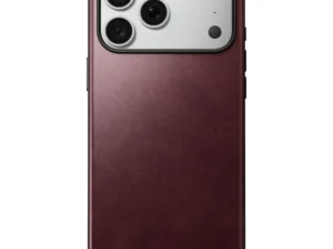 NOMAD leather case for IPHONE 18 Pro Max/17 Pro Max compatible with MagSafe (Modern Leather Case Horween Leather) burgund