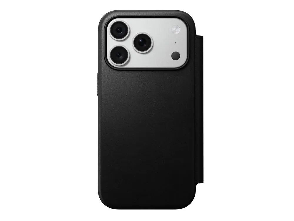 NOMAD leather case for IPHONE 18 Pro/17 Pro compatible with MagSafe (Modern Leather Folio ECCO Leather) black