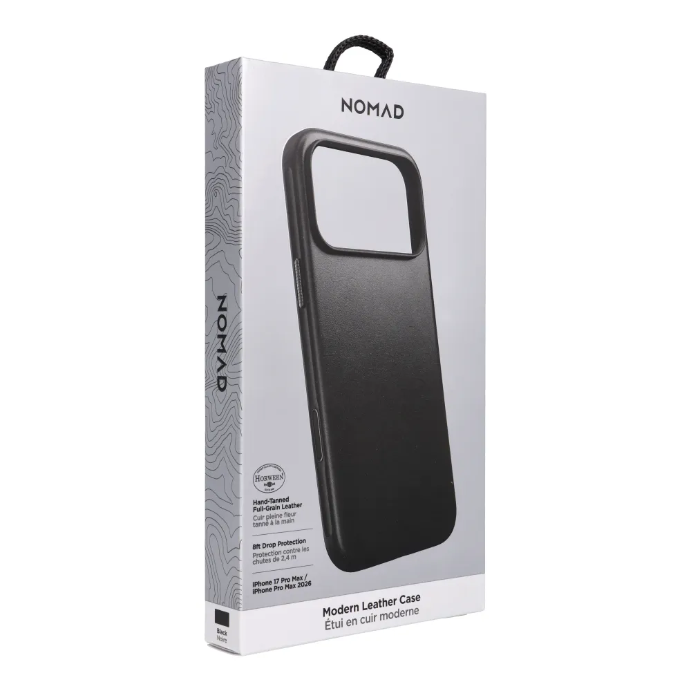 NOMAD leather case for IPHONE 18 Pro Max/17 Pro Max compatible with MagSafe (Modern Leather Case Horween Leather) black - Image 4