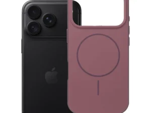 Case for iPhone 18 Pro / 17 Pro Forcell F-Protect Chromatic Premium compatible with MagSafe dark cherry