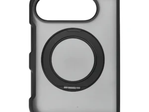 Case for iPhone Duo Forcell F-Protect 4sD-i Smoke Hybrid Kickstand Premium compatible with MagSafe black