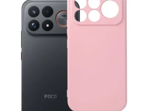 Case for Poco F9 Pro Silicone powder pink