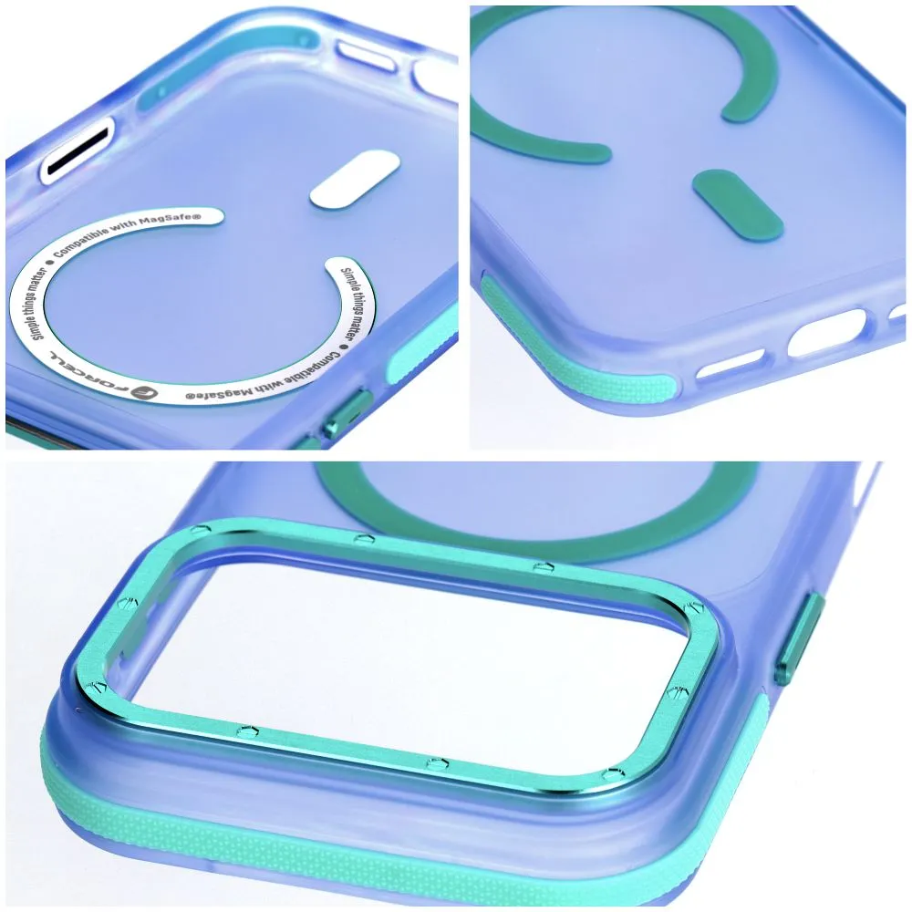 Case for iPhone 15 Forcell F-Protect Vivid Premium compatible with MagSafe blue - 5. kép