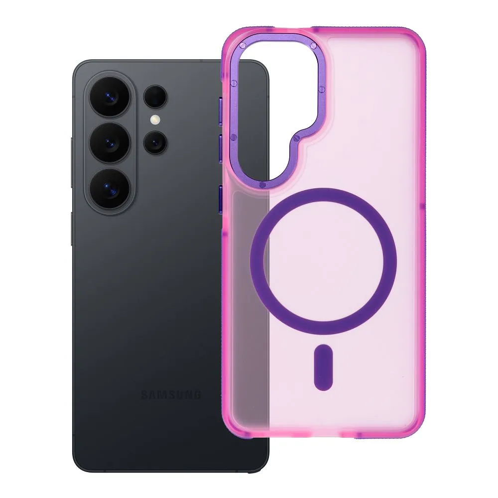 Case for Samsung S26 Forcell F-Protect Vivid Premium compatible with MagSafe pink