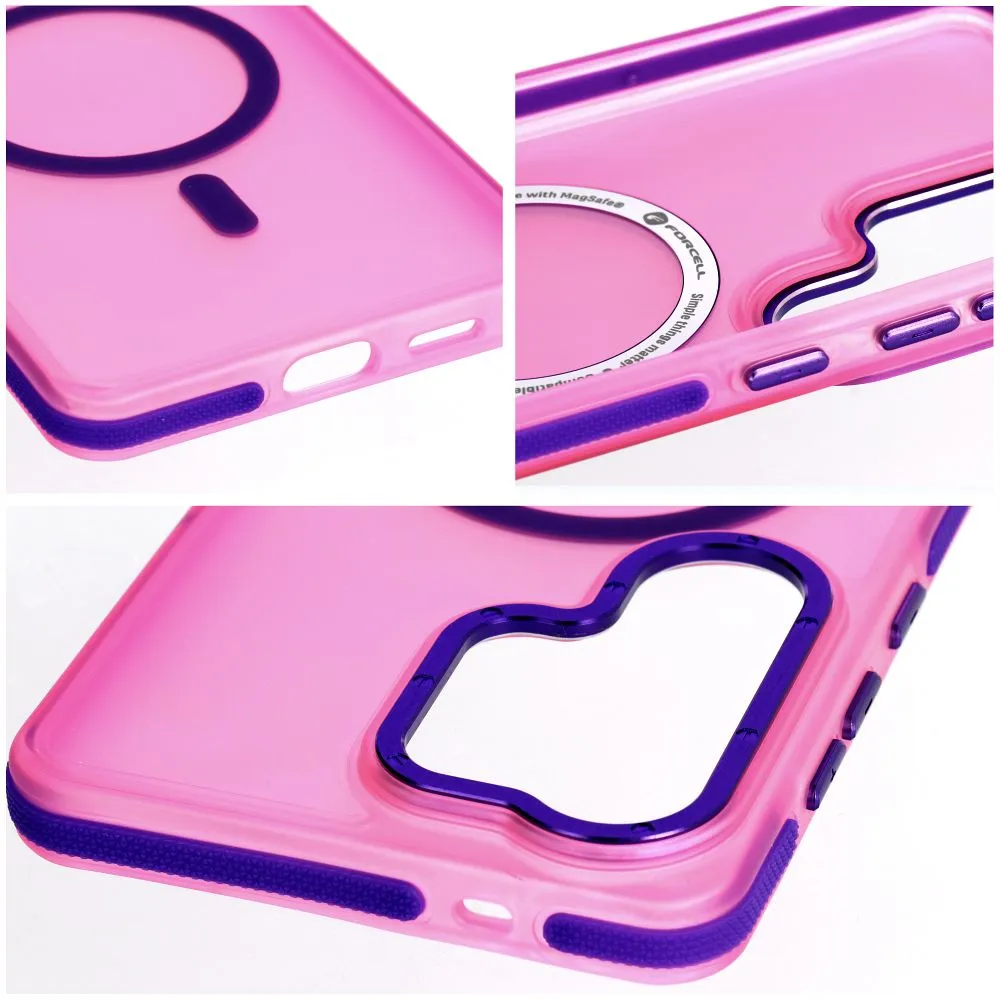 Case for Samsung S26 Forcell F-Protect Vivid Premium compatible with MagSafe pink - Image 3