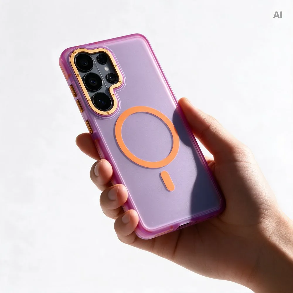 Case for Samsung S26 Ultra Forcell F-Protect Vivid Premium compatible with MagSafe purple - Image 2