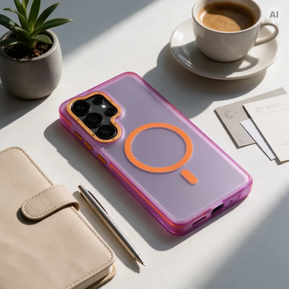 Case for Samsung S26 Ultra Forcell F-Protect Vivid Premium compatible with MagSafe purple - Image 3
