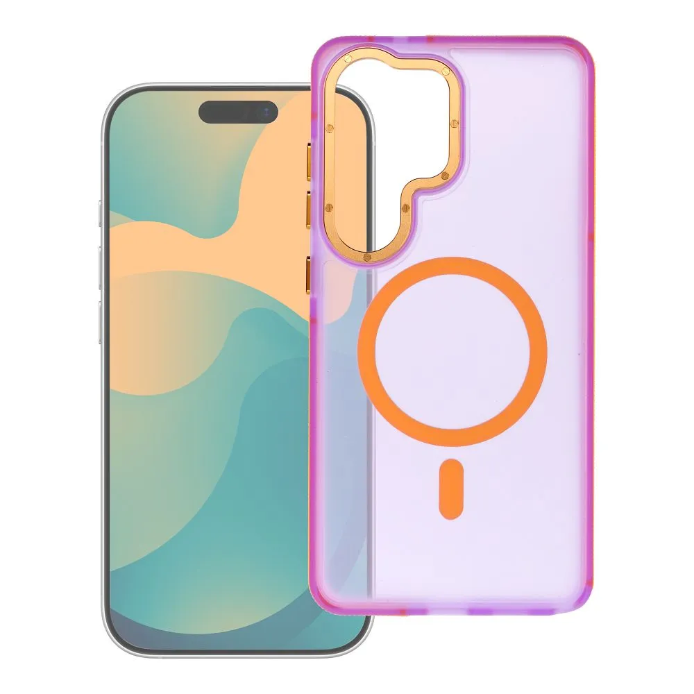 Case for Samsung S26 Ultra Forcell F-Protect Vivid Premium compatible with MagSafe purple