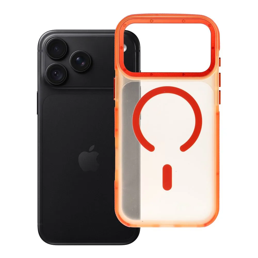 Case for iPhone 18 Pro Max / 17 Pro Max Forcell F-Protect Vivid Premium compatible with MagSafe orange