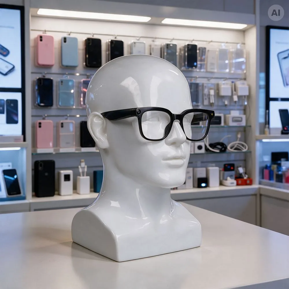 Head-Shaped Eyeglass Display Stand VALDUS White - Image 5