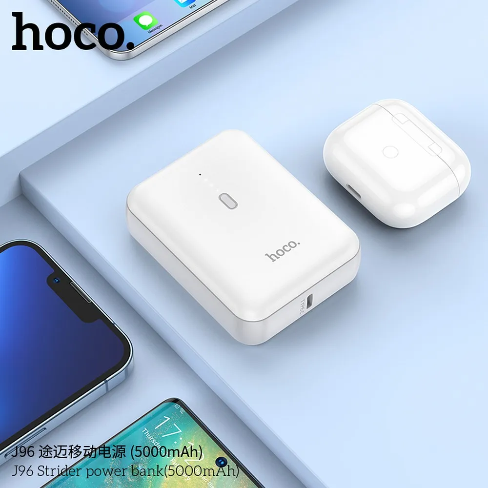 Powerbank Hoco 5000 mAh 2A J96 white - Image 3