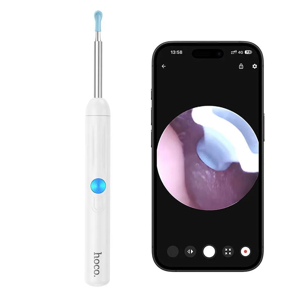 Ears cleaner with camera HP65 Hoco white - Image 6