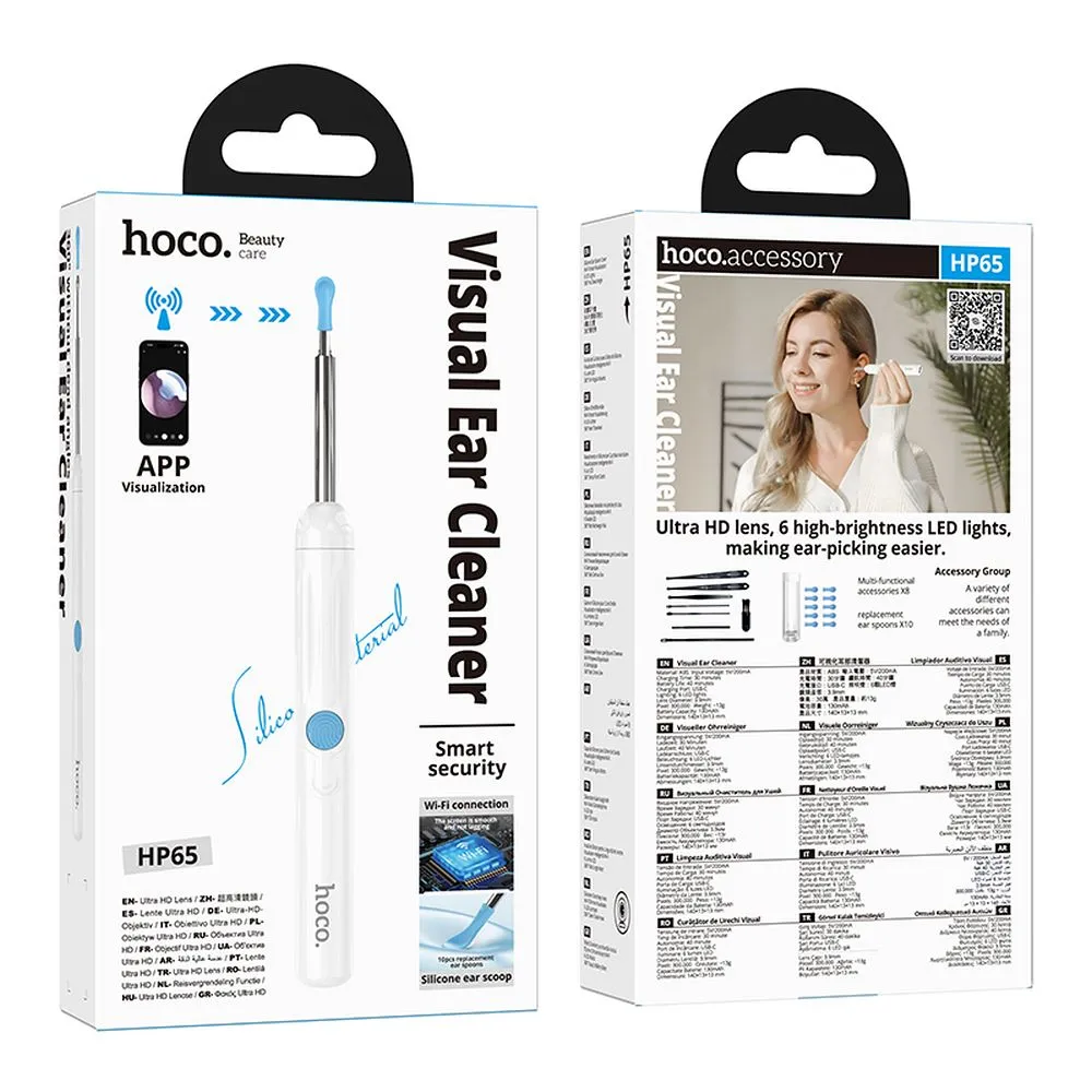 Ears cleaner with camera HP65 Hoco white - Image 10