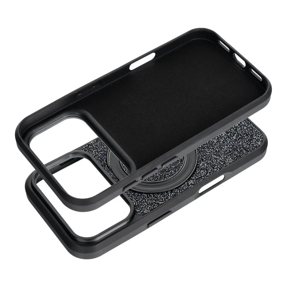 Case for iPhone 15 Quartz Circle Stand Mag Cover black - 2. kép