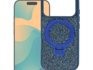 Case for iPhone 17 Quartz Circle Stand Mag Cover navy blue