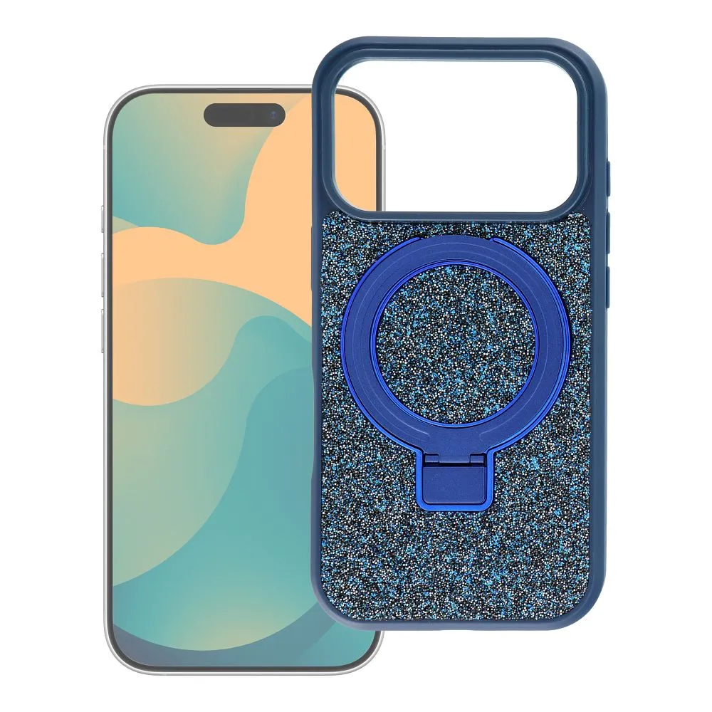 Case for iPhone 17 Quartz Circle Stand Mag Cover navy blue